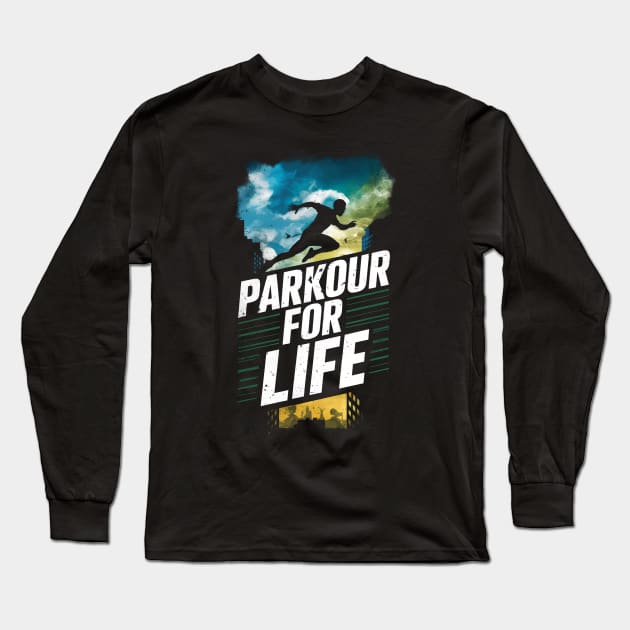 Parkour for life Long Sleeve T-Shirt by Skiss store